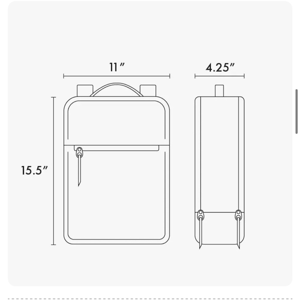 Kaya 15 inch Laptop Backpack in Caramel - Picture 10 of 10